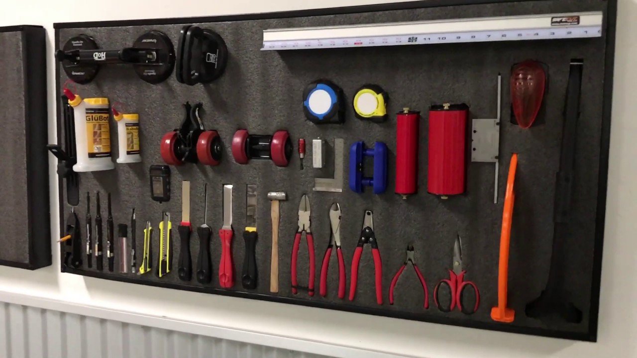 wall mount foam tool tray