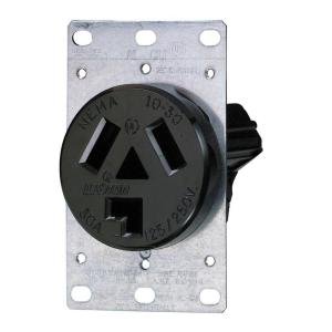 Leviton 30-Amp 2-Pole Flush-Mount Outlet