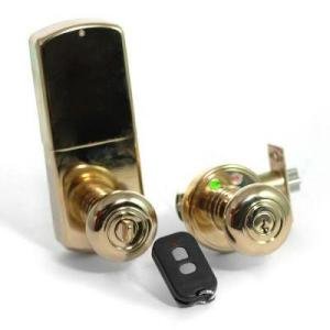 Morning Industry Brass Remote-Controlled Keyless Entry Knob
